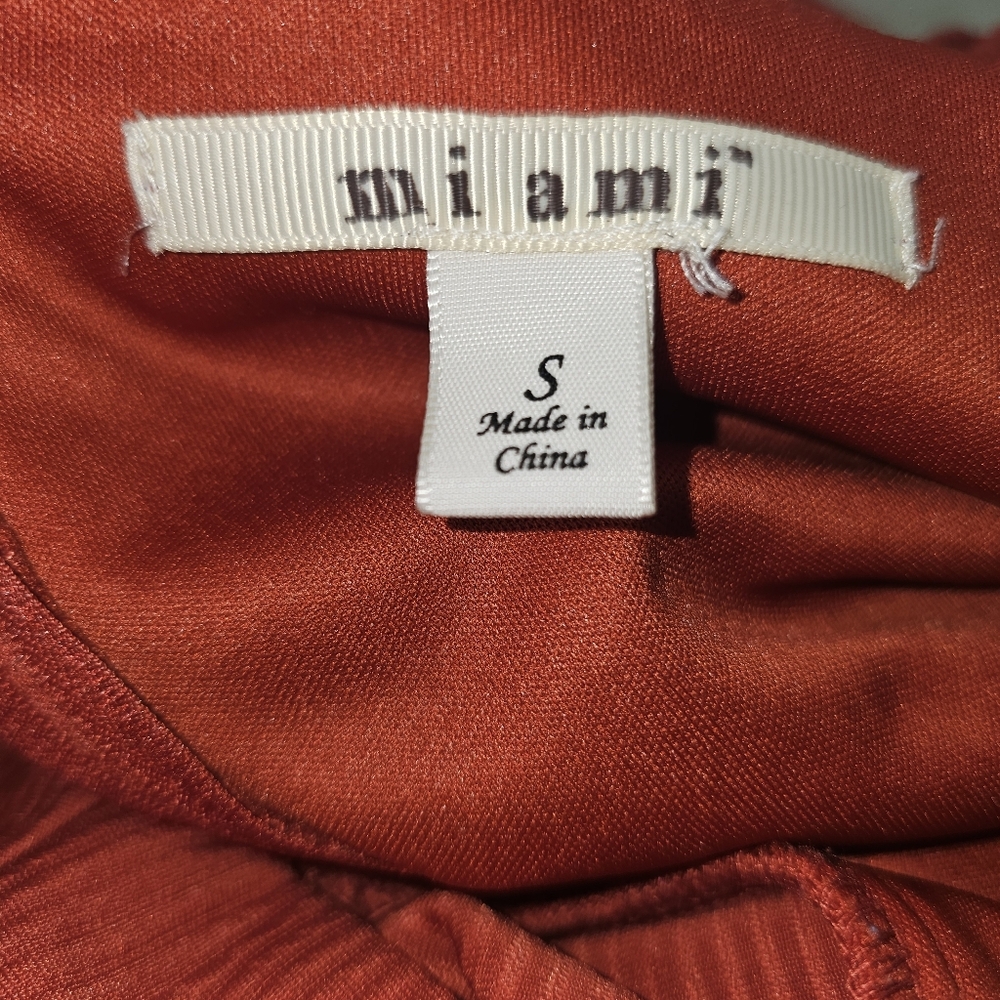 Mi Ami Francesca's Retro 60' Ribbed Fit & Flare Dress In S - Picture 6 of 6